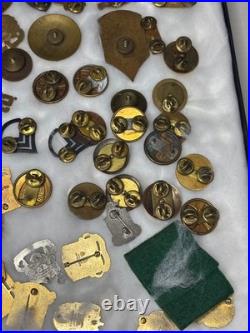 Military Lot 85+ DUI Insignia Hat Pins Rank Army Navy USAF Vintage Junk Drawer