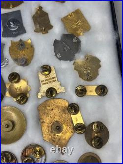 Military Lot 85+ DUI Insignia Hat Pins Rank Army Navy USAF Vintage Junk Drawer