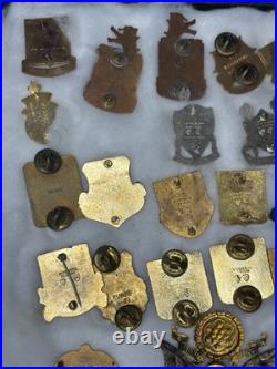 Military Lot 85+ DUI Insignia Hat Pins Rank Army Navy USAF Vintage Junk Drawer