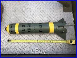 Military Replica Bomb Dummy Inert Display US Army Navy Air Force Marine