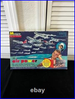 Monogram 1959 Original US Air Force Air Power 18 Plane Models Complete PA56 398
