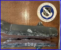 Mounted piece crashed F-15 Edwards AFB Flight Test Center 1960s airplane VTG