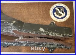 Mounted piece crashed F-15 Edwards AFB Flight Test Center 1960s airplane VTG