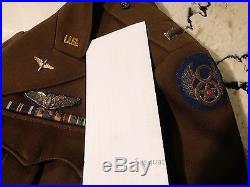 Named Wwii 8th Air Force Ike Jacket Tailor Made English Bullion Patch & Wings