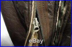 NAME WW2 1942 USAF B3 Shearling Leather 38 Bomber Jacket A3 Pants 40R Rough Wear