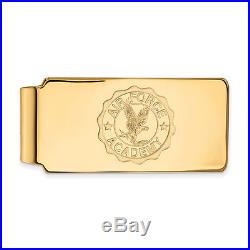 NCAA 10K Yellow Gold United States Air Force Academy Crest Money Clip