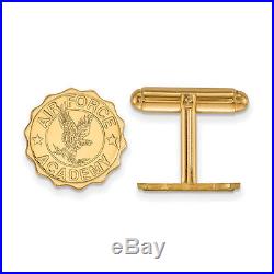 NCAA 14K Yellow Gold United States Air Force Academy Crest Cuff Links