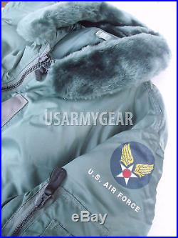 NEW Vintage ALPHA US Made New Oldstock B-15 US Air Force Pilot Flight Jacket M