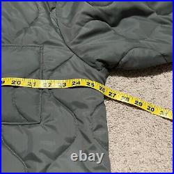 NWOT! Mens Large Vintage US Air Force Liner Flyers CWU-9/P Jacket Green Quilted