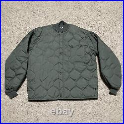 NWOT! Mens Medium Vintage US Air Force Liner Flyers CWU-9/P Jacket Green Quilted