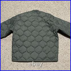 NWOT! Mens Medium Vintage US Air Force Liner Flyers CWU-9/P Jacket Green Quilted