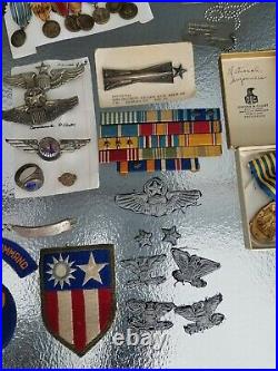 Named Colonel Transport Command US WWII Army Air Force Sterling Pilot Wing Lot