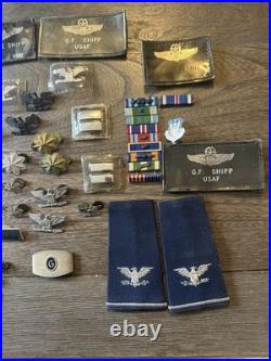 Named USAF Colonel G. F. Shipp Insignia Group with Crew Checklist Book Spectre 16th