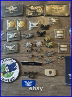 Named USAF Colonel G. F. Shipp Insignia Group with Crew Checklist Book Spectre 16th