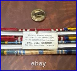 Named USAF Grouping LGB Sterling Wings Log Books Ribbon Mounts Major Collar Pin