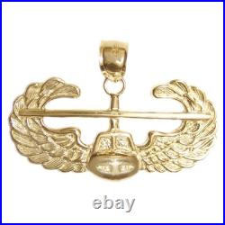 New 14k Gold United States Air Force Pendant