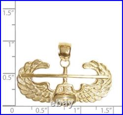 New 14k Gold United States Air Force Pendant