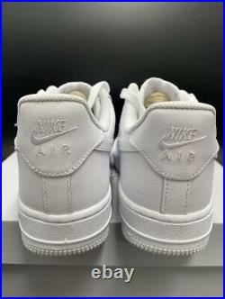 Nike Air Force 1'07 Low Triple Men's Size 8 White CW2288-111