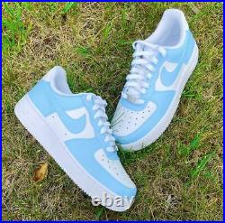 Nike Air Force 1 Custom Low Two Two Baby Blue White Shoes Men Women Kids UNC