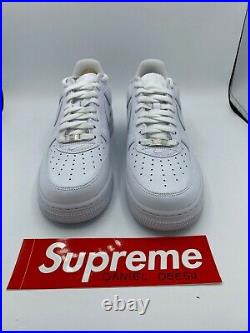 Nike Air Force 1 Low Supreme White (CU9225-100) Size 9, 9.5, 12 US Men's