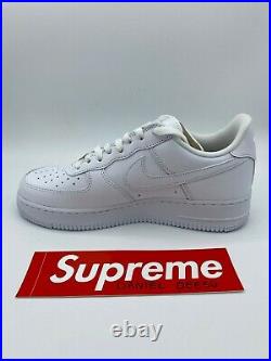 Nike Air Force 1 Low Supreme White (CU9225-100) Size 9, 9.5, 12 US Men's