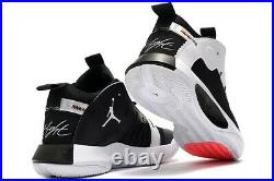 Nike Jordan Jumpman 2020 White Silver Black Red Shoes BQ3449-100 Size 10.5