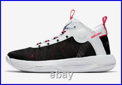 Nike Jordan Jumpman 2020 White Silver Black Red Shoes BQ3449-100 Size 10.5