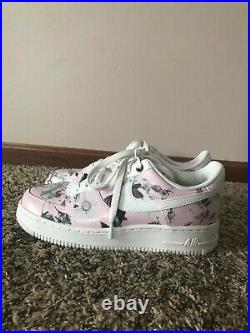 Nike air force 1 low size 8 womens'Floral Rose