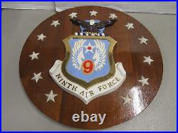 Ninth Air Force & USAF Tactical Air Command Plaques From 3 Star General Estate
