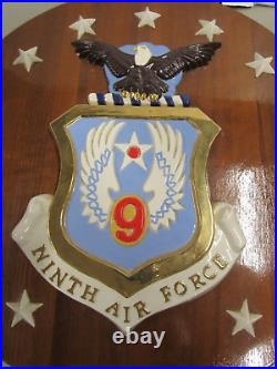 Ninth Air Force & USAF Tactical Air Command Plaques From 3 Star General Estate