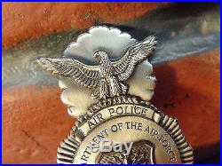 OBSOLETE Vintage US AIR FORCE Police BADGE Volupte USAF Vietnam Era GOVT ISSUE