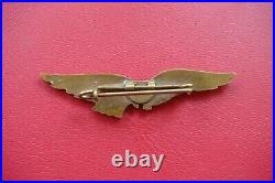 OLD FRANCE Air Force BRONZE PILOT WINGS BADGE