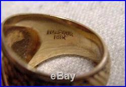 Original 1943 Wwii 10k Gold Us Army Army Air Force Bombardier Ring