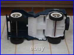 ORIGINAL WithBOX Tonka USAF Jeep Pressed Steel Dark Blue with Whitewall Tires MINT