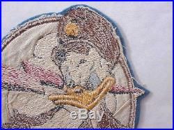 ORIG WWII 13th Air Force Disney Donald Duck 63rd Troop Carrier Squadron Patch