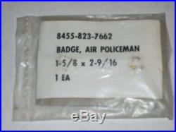 Obsolete United States Air Force 1-5/8 x 2-9/16 Police Badge NOS