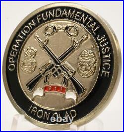Operation Fundamental Justice USAF Police Security Force Squadron Challenge Coin