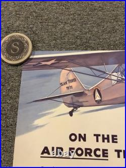 Original 1955 Recruitment Poster On The Air Force Team USAF Civil Air Patrol