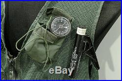 Original COMPLETE USAF SRU-21/P Pilot Survival Vest Kit Strobe Compass Vietnam