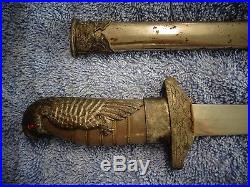 Original Chinese Nationalist Air Force Dagger w. Scabbard AVG Flying Tigers