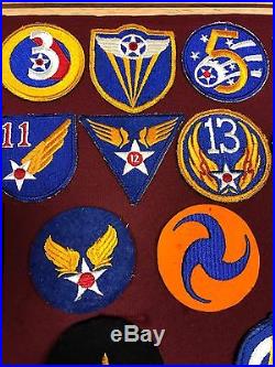 Original RARE Large WWII US Army Air Force USAAF Patch Lot Squadron Patches Etc