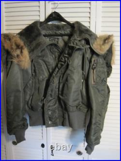 Original USAF Air Crew Jacket WithAttached Parka Hood N-2B Named Original USAF Air Crew Jacket WithAttached Parka Hood N-2B Named
