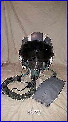Original USAF H-22/P jet pilot helmet complete Sierra MBU5/P mask