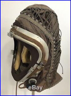 Original USAF K-1 High Altitude Flight Helmet with Reproduction Faceplate 1955