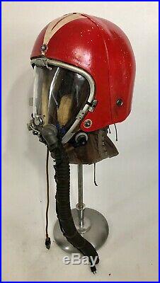 Original USAF K-1 High Altitude Flight Helmet with Reproduction Faceplate 1955
