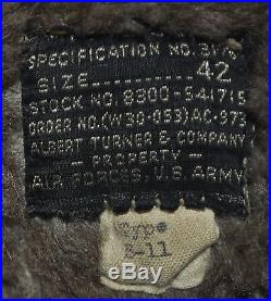 Original US WWII AAF Army Air Force B-11 B11 Parka Size 42 RARE