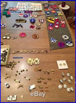 Original US WW 2 Army Air Force Huge Lot of Military Insignia Lt. Colonel