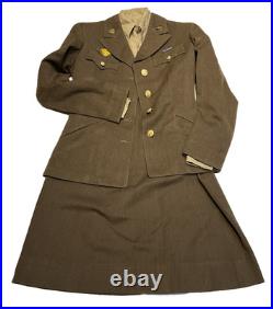 Original U. S. Army 4th Air Force WAAC Uniform Jacket Shirt & Skirt