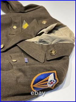 Original U. S. Army 4th Air Force WAAC Uniform Jacket Shirt & Skirt