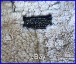 Original WW2 Bomber Jacket Pants Boots Gloves Cap Sheepskin Leather US Air Force